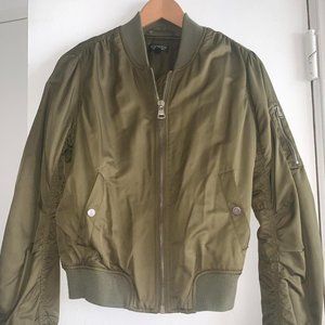 Topshop Womens Khaki and Green Jacket